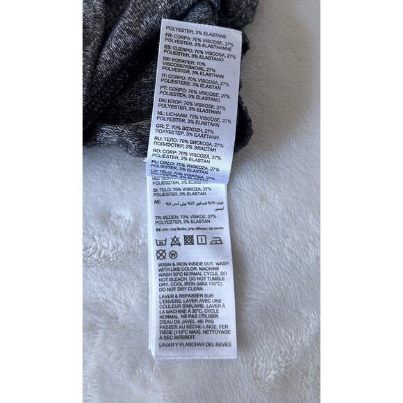 Roxy Top Women's Turtleneck Long Sleeve Pullover Gray Stretchy Size S - Picture 7 of 9